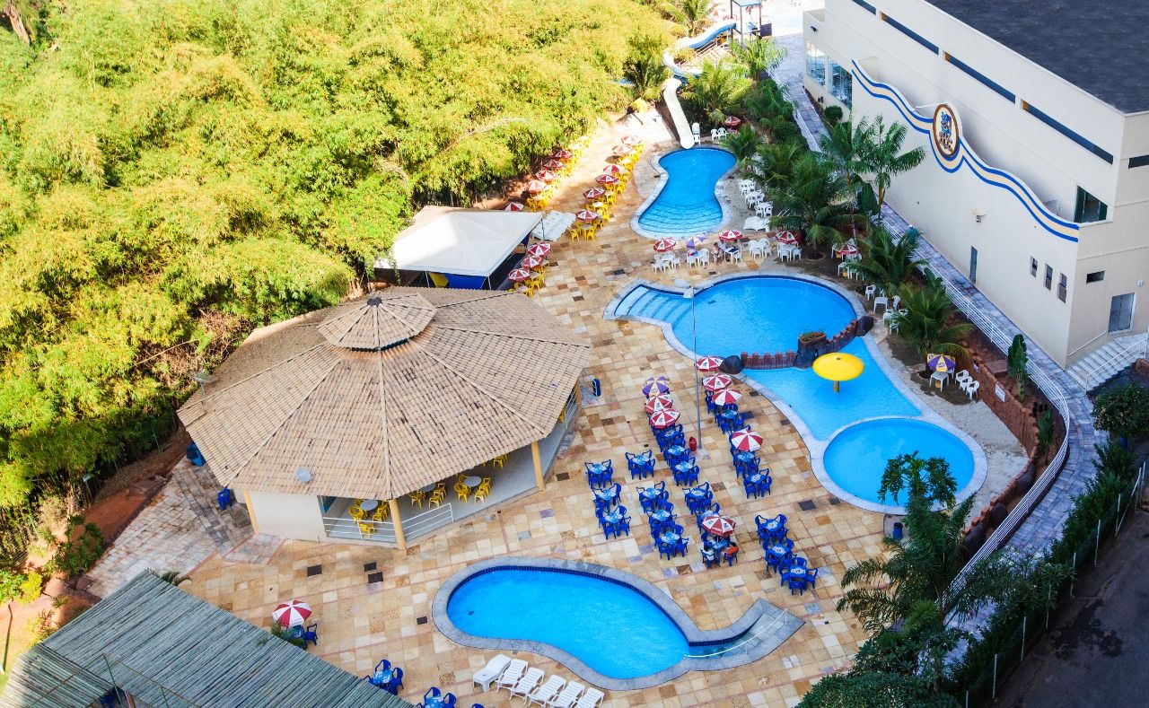 Area de lazer do Golden Dolphin Grand Hotel
